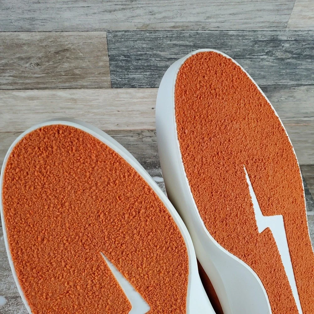 Wolf & Shepherd Cruise Mens Mule Casual Shoes Sz 9 Orange Nubuck Leather Slip On